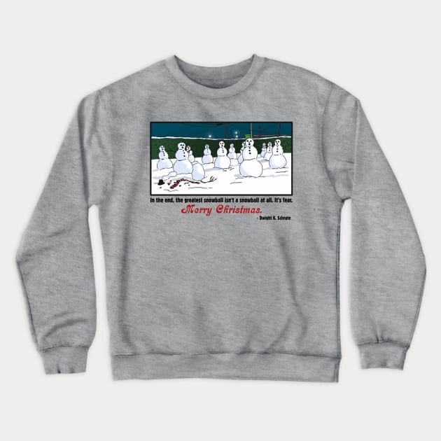 Merry Christmas from Dwight Schrute Crewneck Sweatshirt by Owllee Designs